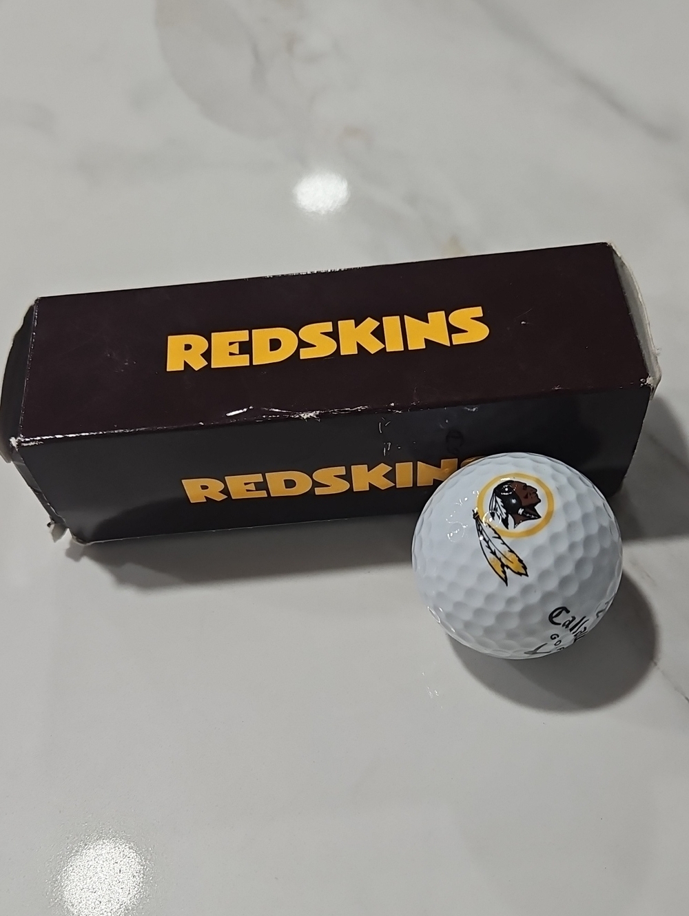 Callaway Washington Redskins Branded Golf Balls And  Box
